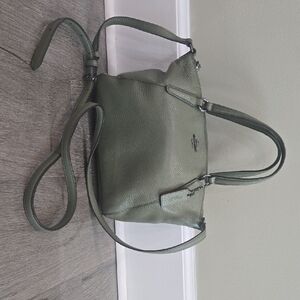 Medium Green Coach Shoulder Strap Purse
